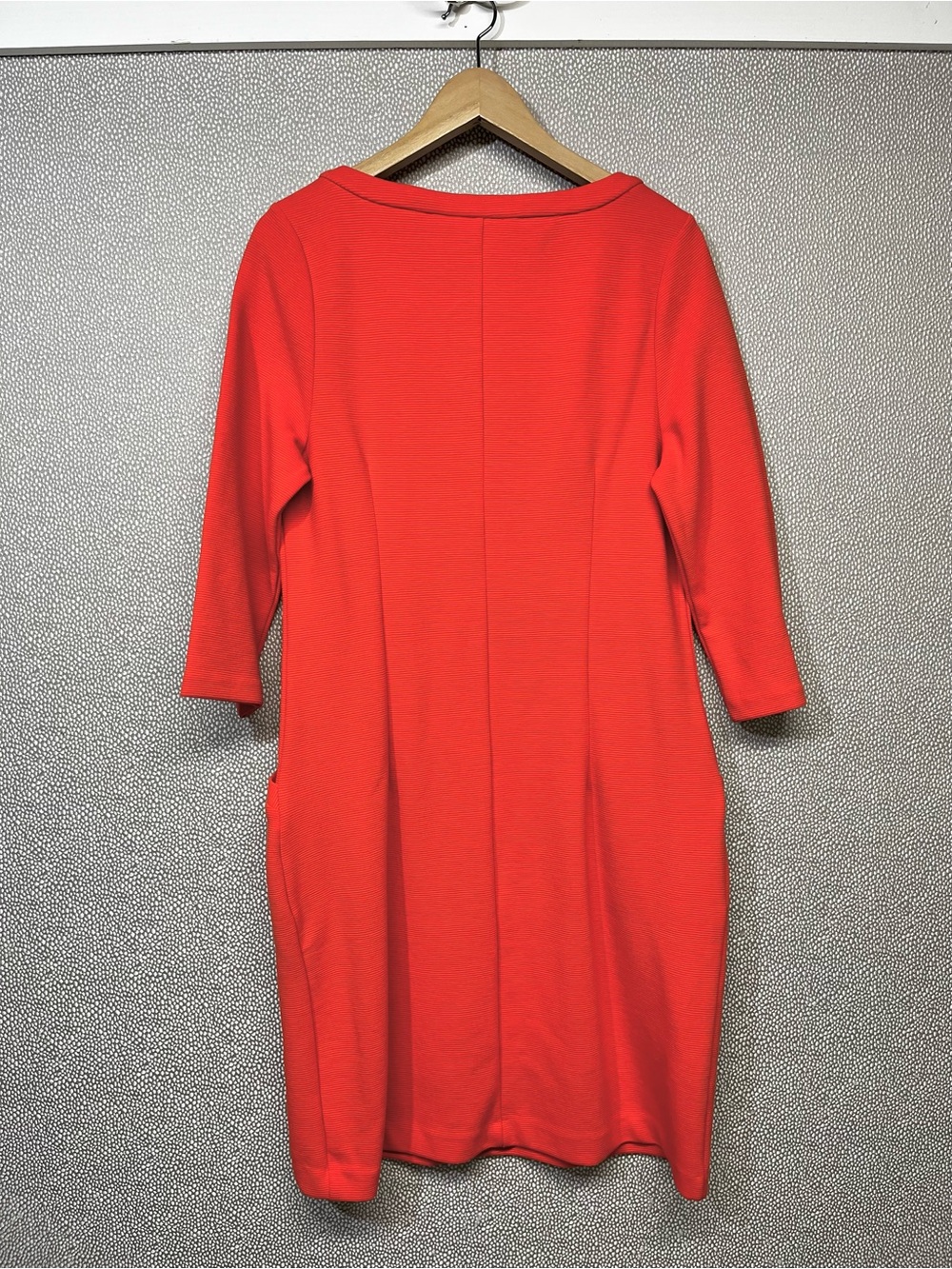 🆕 10 Boden Ellen Ottoman Vibrant Orange Three-Quarter Sleeve Shift Dress NWT - Picture 6 of 13